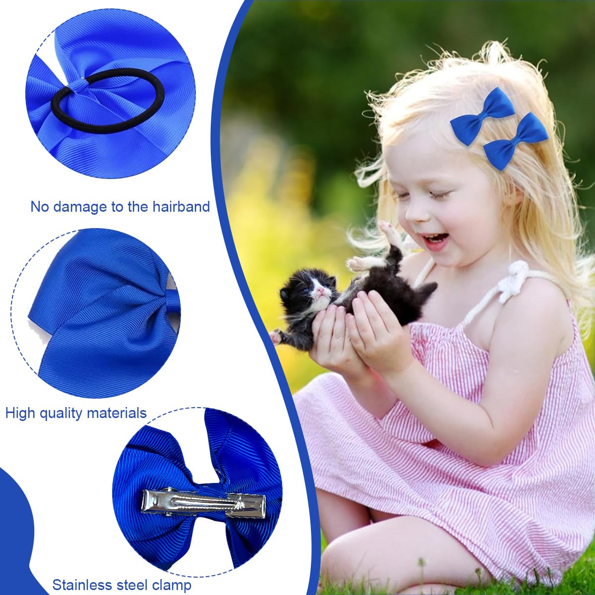 MAYCREATE Set of 20pcs Bow Hairband Set, Cute Hair Bows for Kids Girls, Bowknot Headbands Hair Clips Hair Ties Rubber Kit School Hair Accessories for Girls, Toddlers - Pink MAYCREATE Set of 20pcs Bow Hairband Set, Cute Hair Bows for Kids Girls, Bowknot Headbands Hair Clips Hair Ties Rubber Kit School Hair Accessories for Girls, Toddlers - Pink